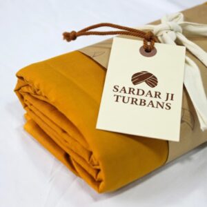 Full Voile Traditional Sikh/Sardar Pagri or Turban for Mens - Mustard